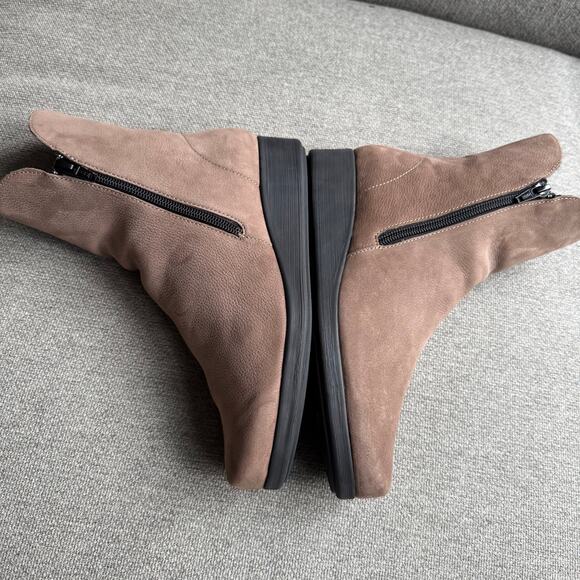 Aquitaine Boot Bella Leather Grey Nubuck Double Side Zip Comfort Casual 7-7.5 - Picture 11 of 11